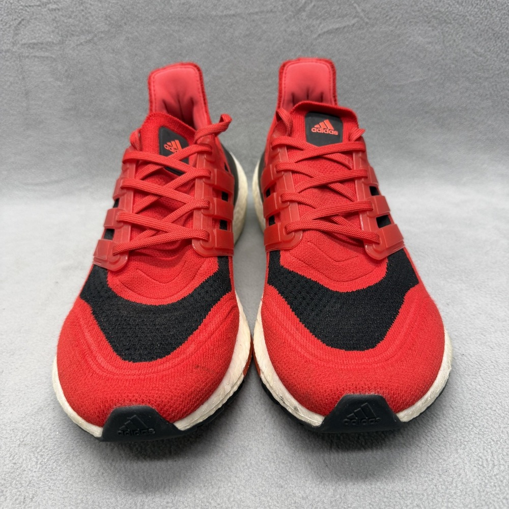 Adidas Ultraboost 21 Primeblue Shoes Mens Size 10.5 Red Running FY0387 Sneakers - Picture 2 of 8